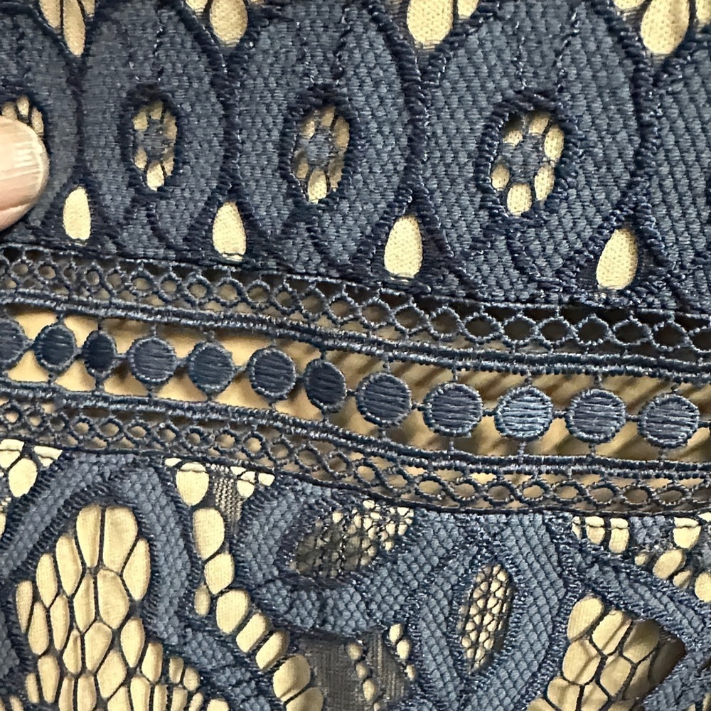 Miami Navy sleeveless Lace Midi Dress small?? - Picture 4 of 7